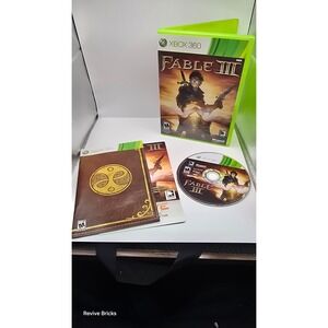 Fable III 3 (Microsoft Xbox 360, 2010) CIB W/ Inserts Complete‎ Tested Working